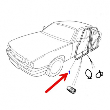 DOOR SEAL, FRONT RIGHT  HNC5300AC